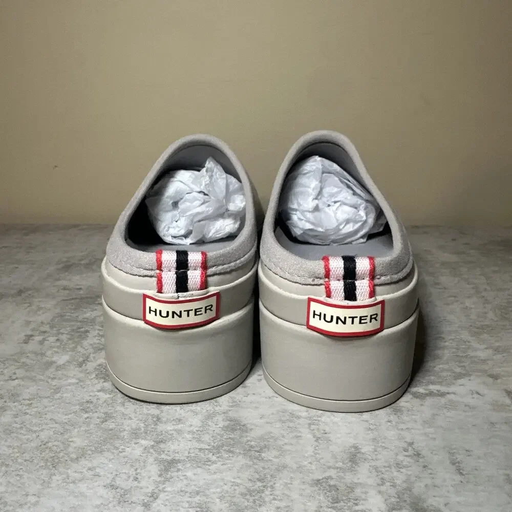 Hunter Mens Original Play Clog Mules Slip On Shoes, Color: Gray Size US 10/ UK 9